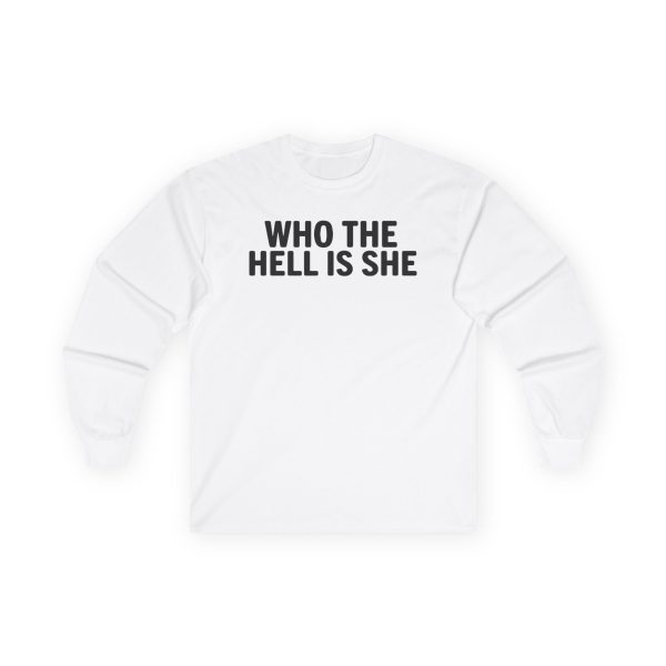 Nessa Barrett Who The Hell Is She Unisex Ultra Cotton Long Sleeve Tee